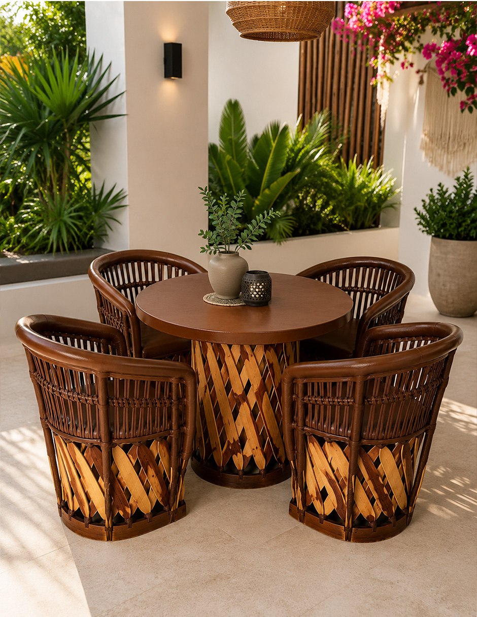 Comedor Silla Acapulco Acojinado para 4 personas 5