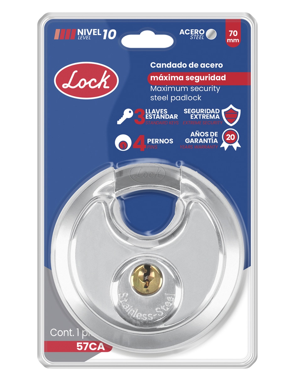 Candado común de Llave