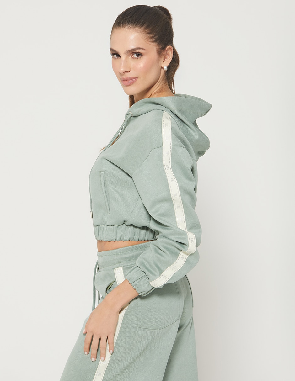 Sudadera con con bolsillos sage fever para mujer 3