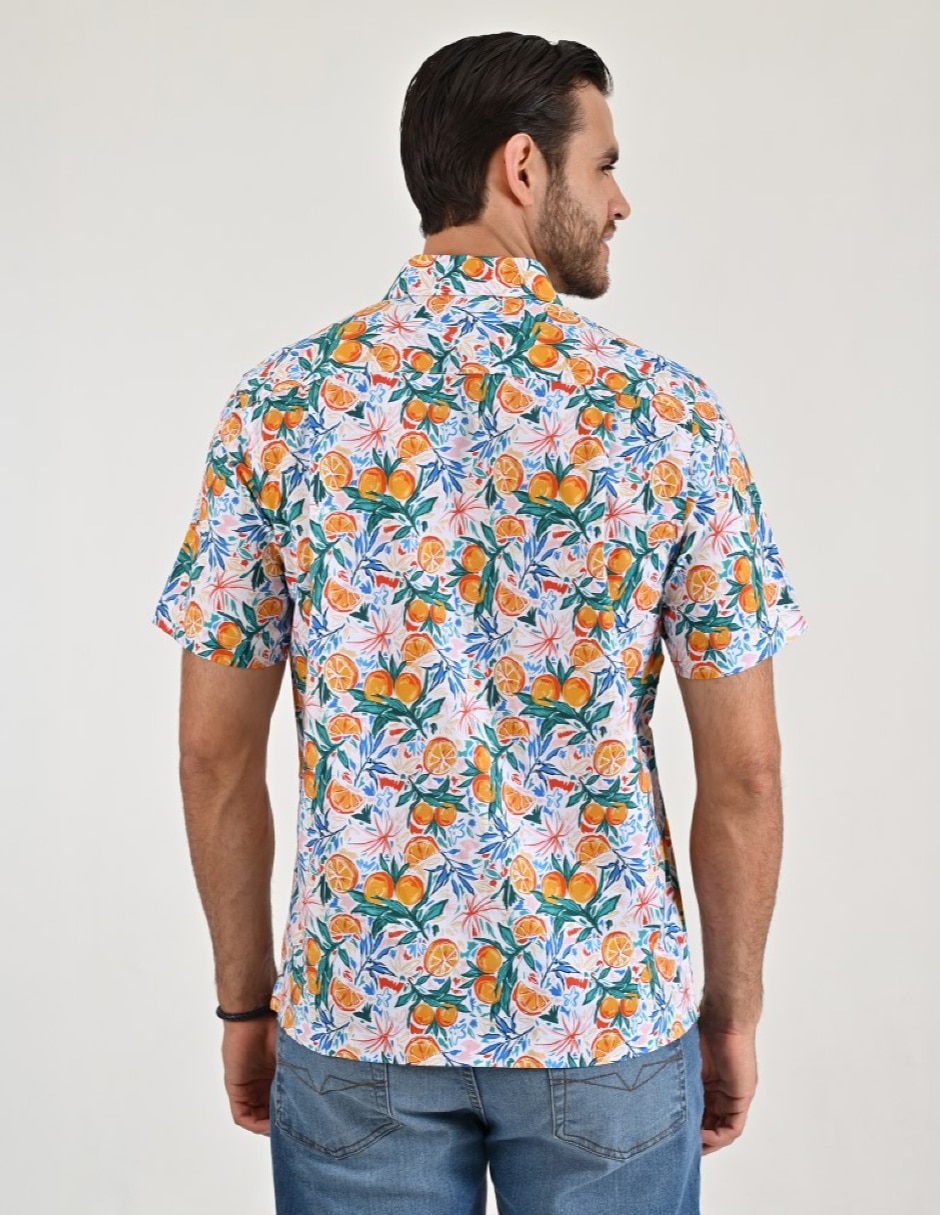 Camisa casual de algodón manga corta para hombre 2