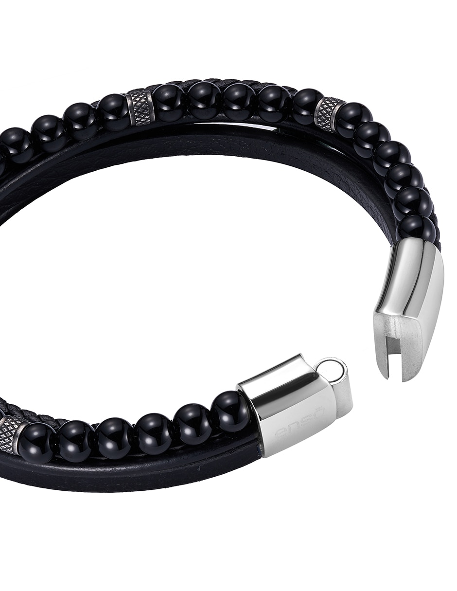 Pulsera triple black 3