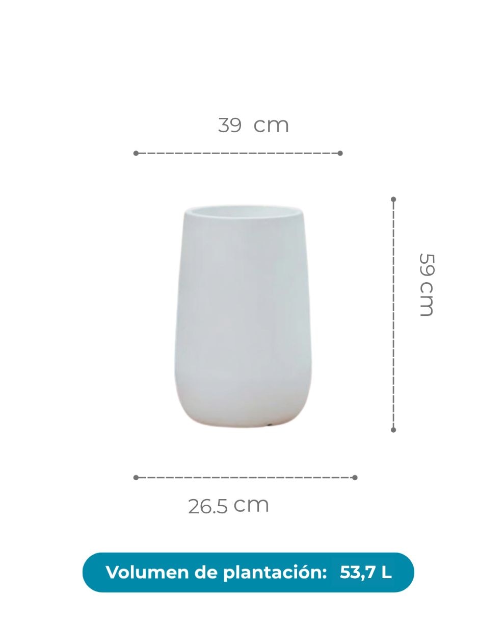 Maceta Camelia High de polietileno 3
