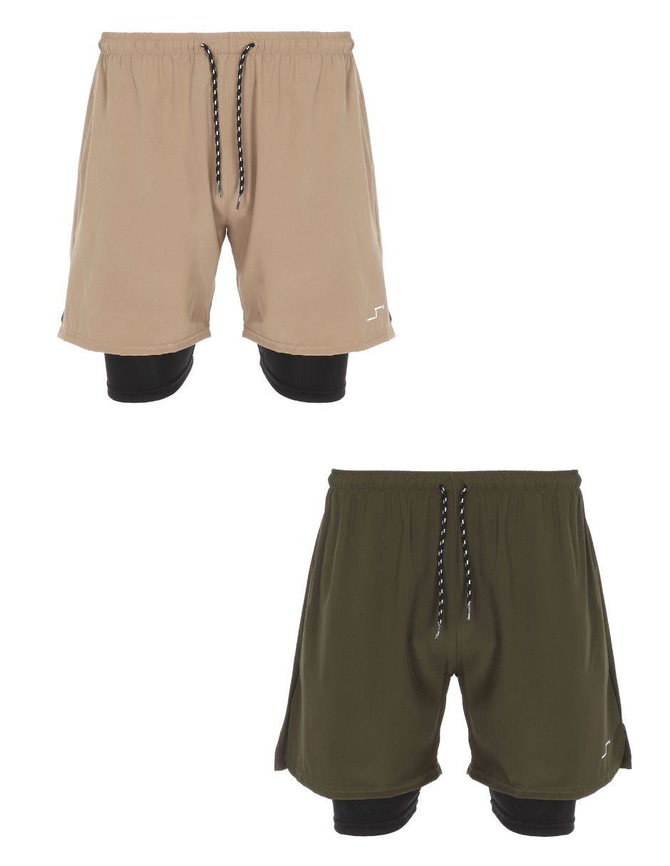 Short con bolsillos para entrenamiento hombre
