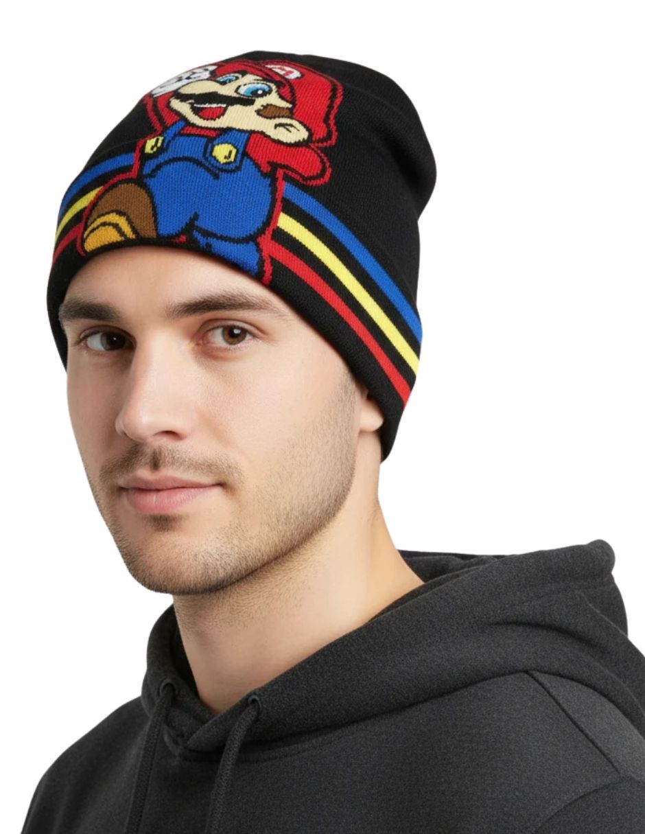 Gorro Super Mario Mario Jacquard Super Mario para adulto