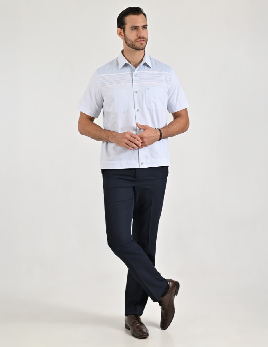 Camisa casual manga corta para hombre 5