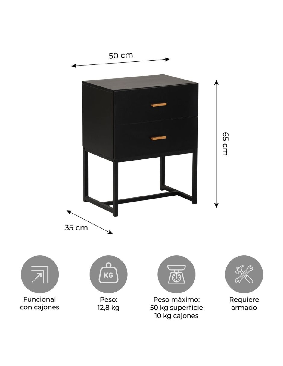 Buró armable línea Iron RELAN de MDF