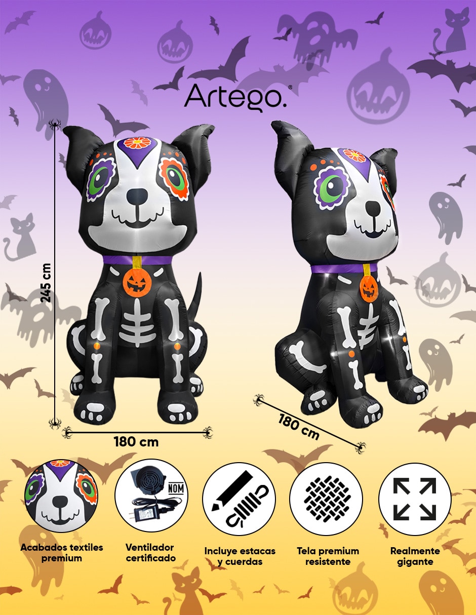 Inflable decorativo forma de perro 6