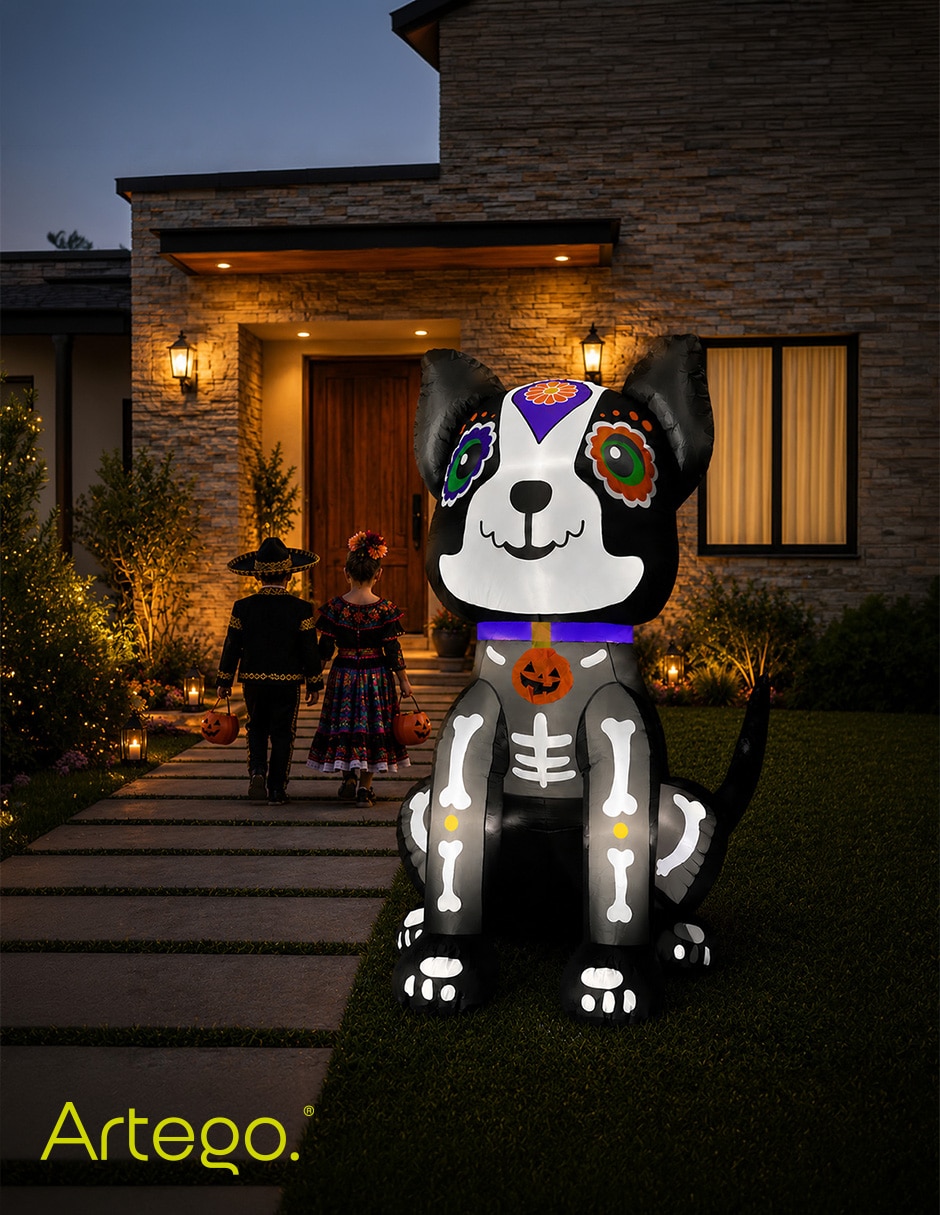 Inflable decorativo forma de perro 4