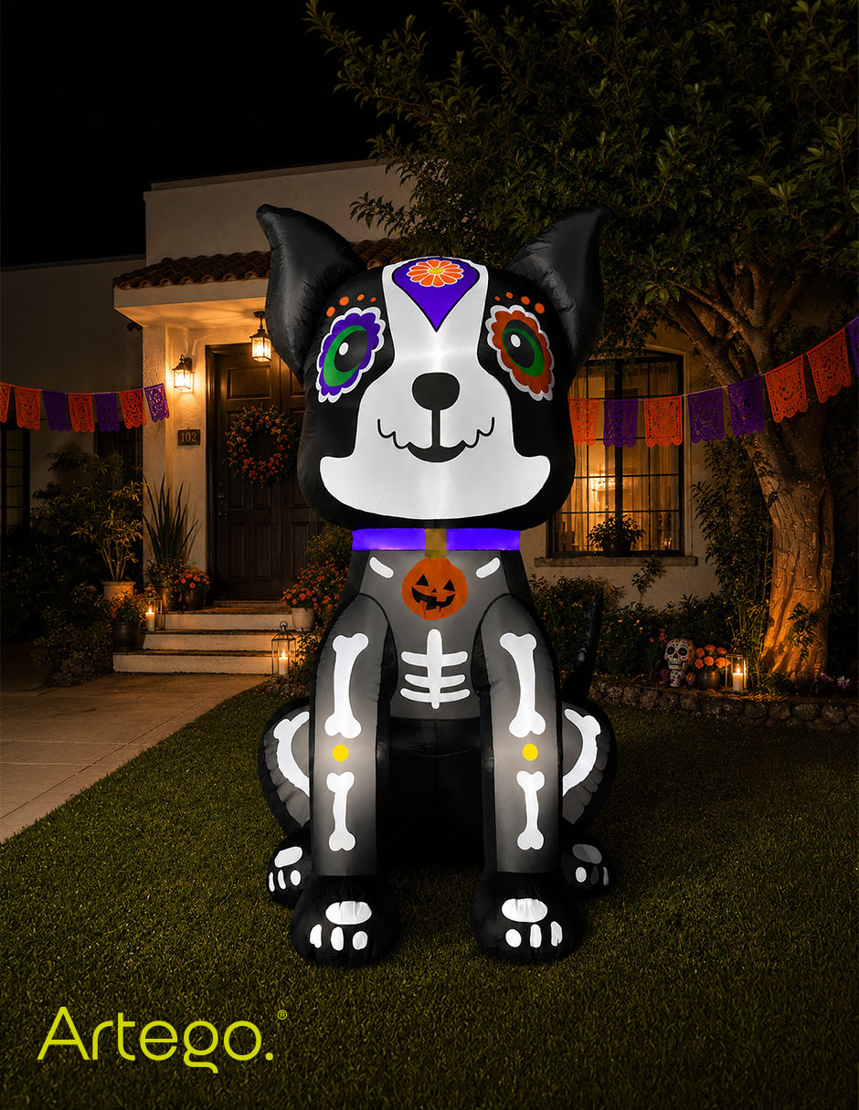 Inflable decorativo forma de perro 2