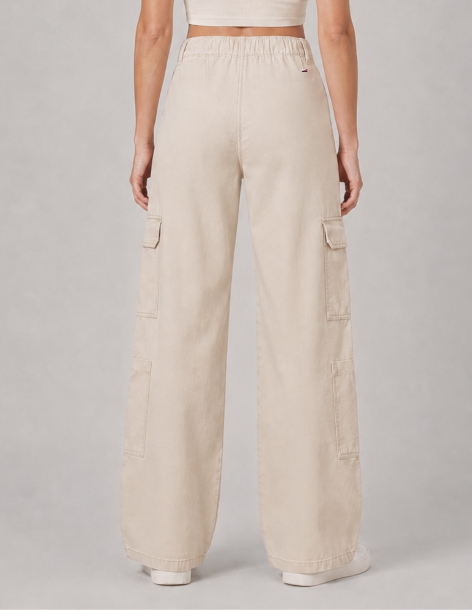Jeans/Jegging/Jeans jogger Cargo Wide leg Cintura alta 25030-D para mujer 2