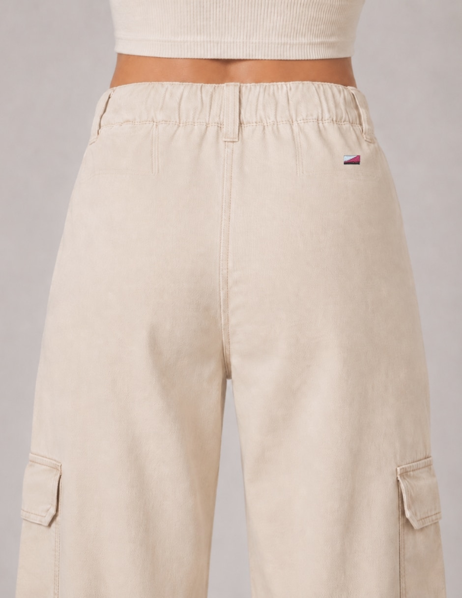 Jeans/Jegging/Jeans jogger Cargo Wide leg Cintura alta 25030-D para mujer 4
