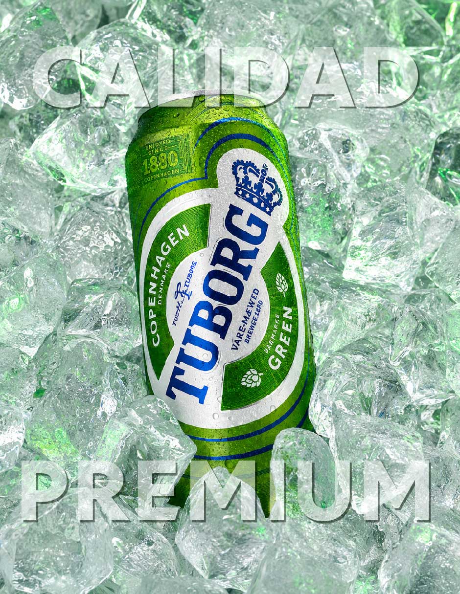 Cerveza clara TUBORG Lager amargo 500 ml