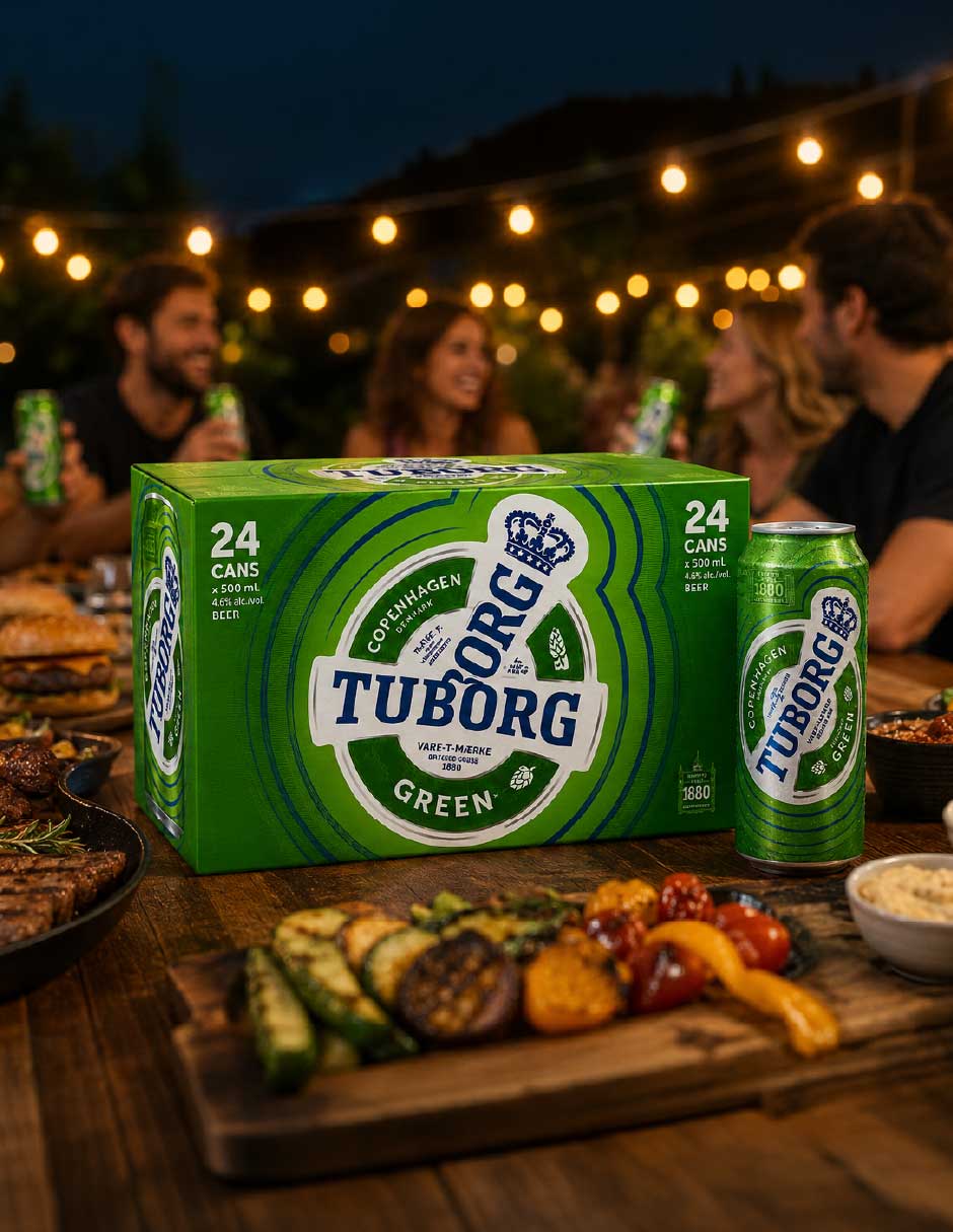 Cerveza clara TUBORG Lager amargo 500 ml