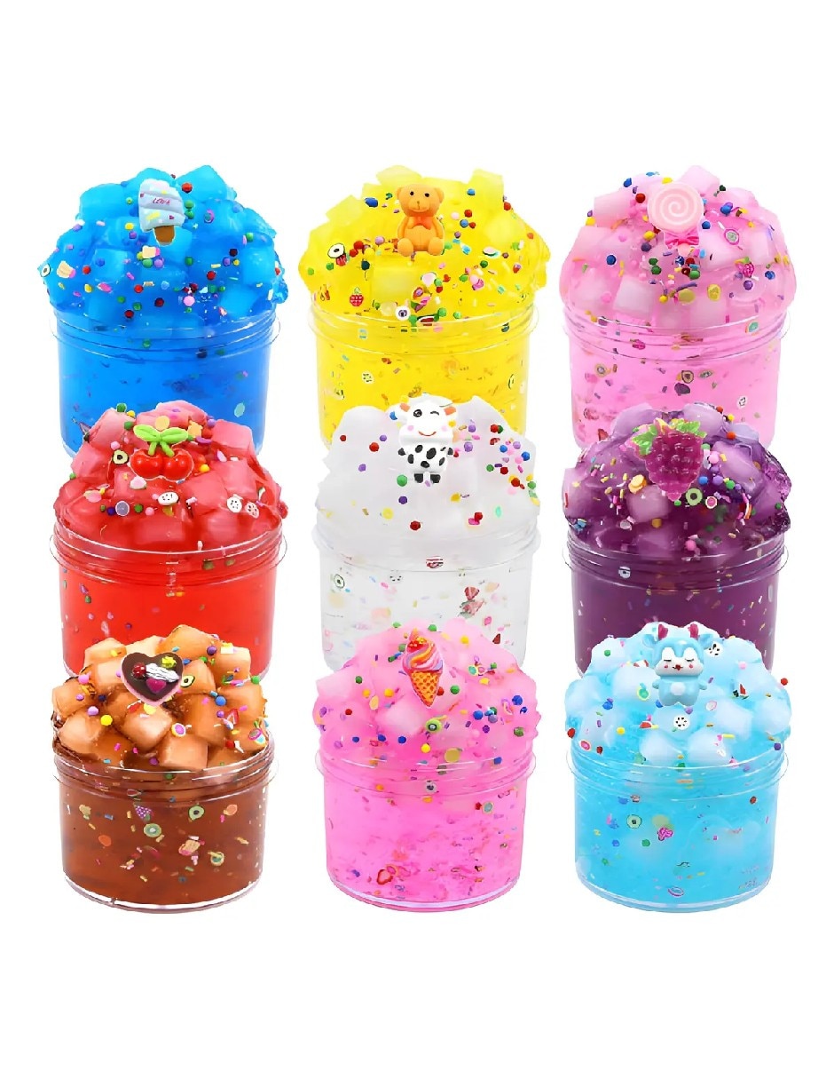 Kit de 9 tarros de slime