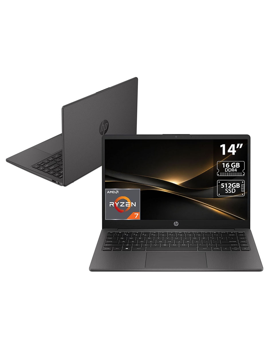 Laptop HP 245 G10 14 pulgadas HD Amd Ryzen 7 Integradas 16 GB RAM 512 GB SSD