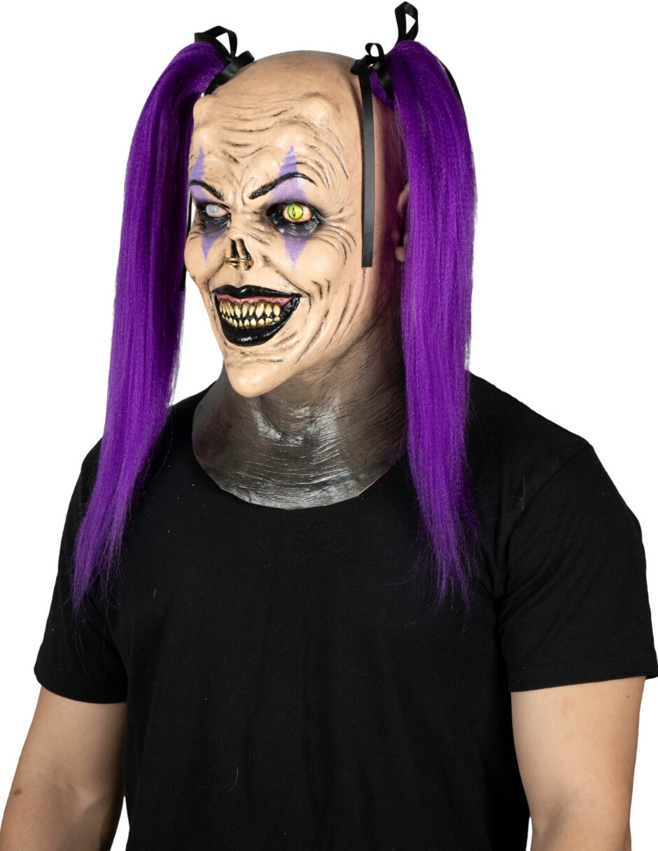 Máscara para disfraz de Payaso Creepy 4