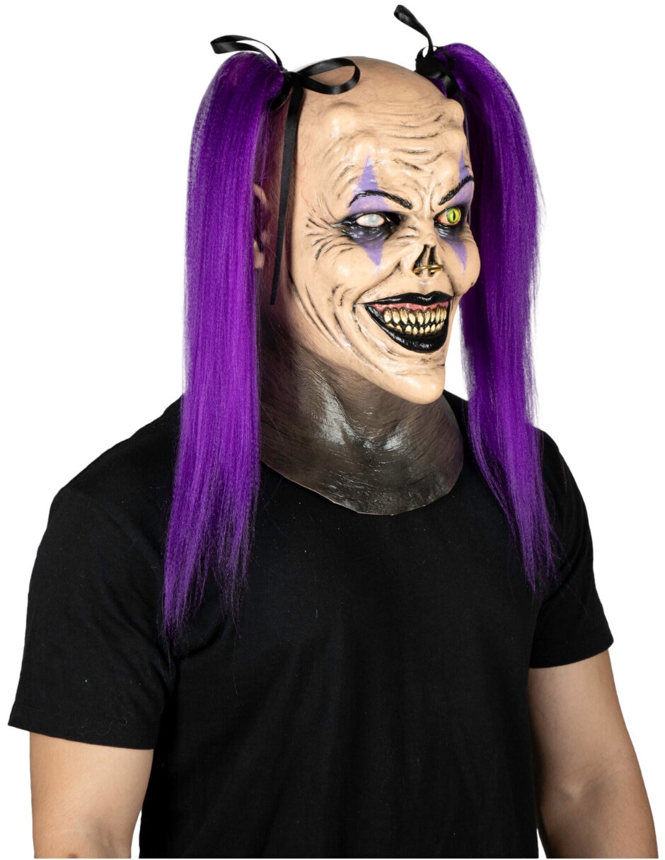 Máscara para disfraz de Payaso Creepy 6