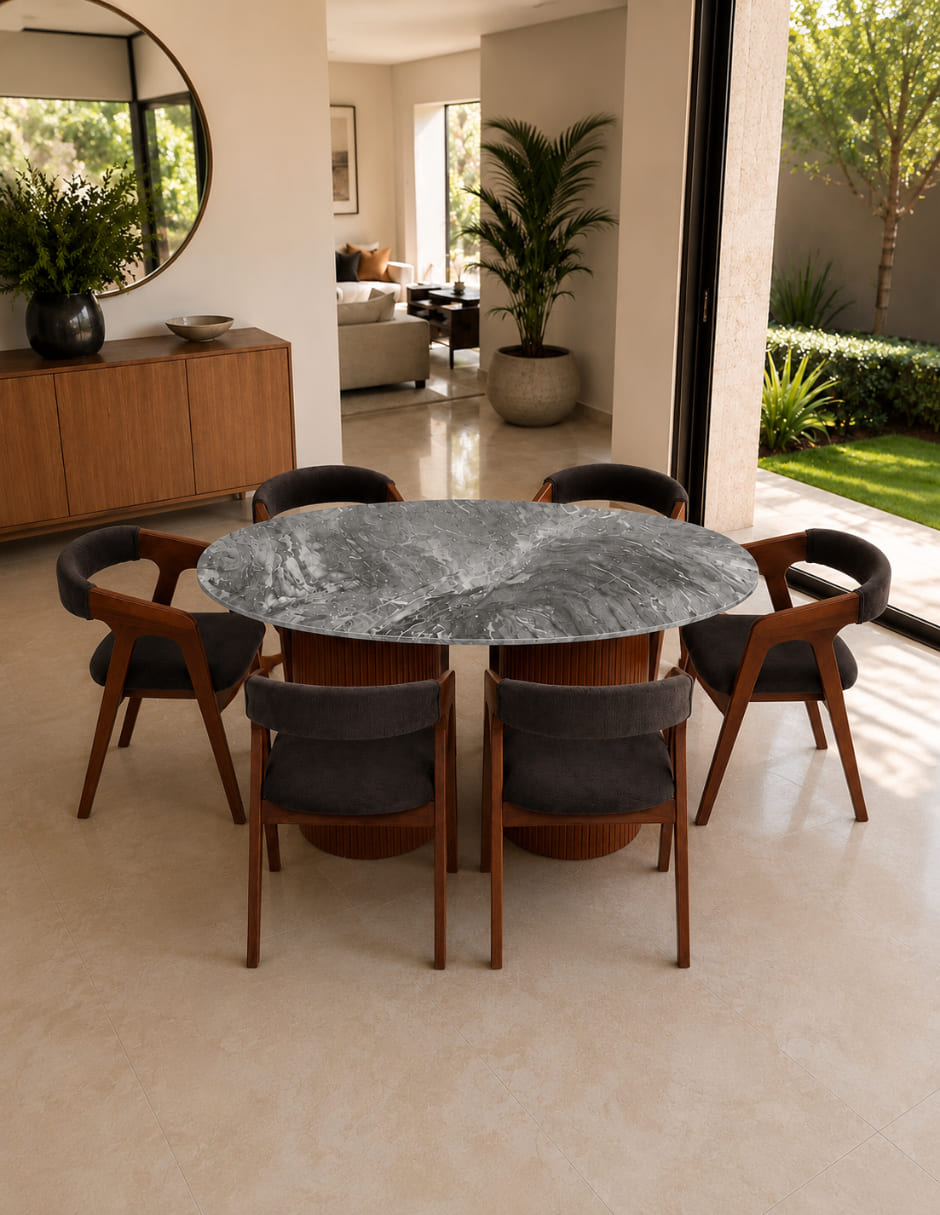 Comedor Italia para 6 personas de mármol 3