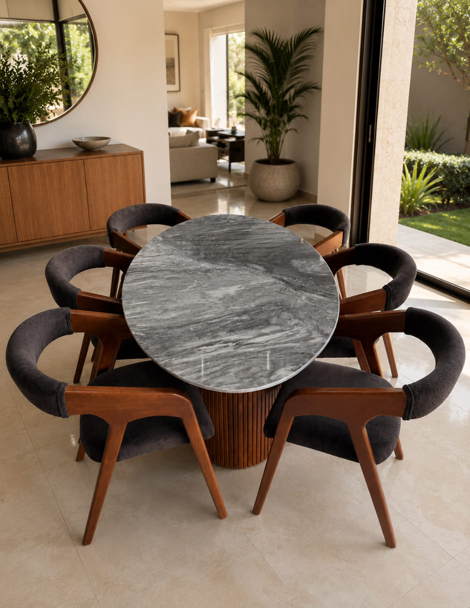 Comedor Italia para 6 personas de mármol 6
