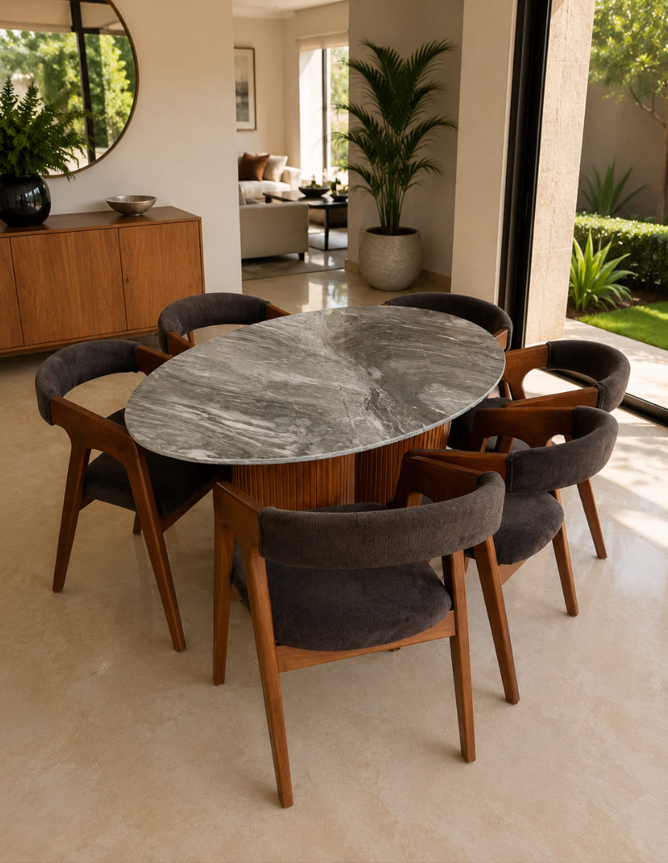 Comedor Italia para 6 personas de mármol 8