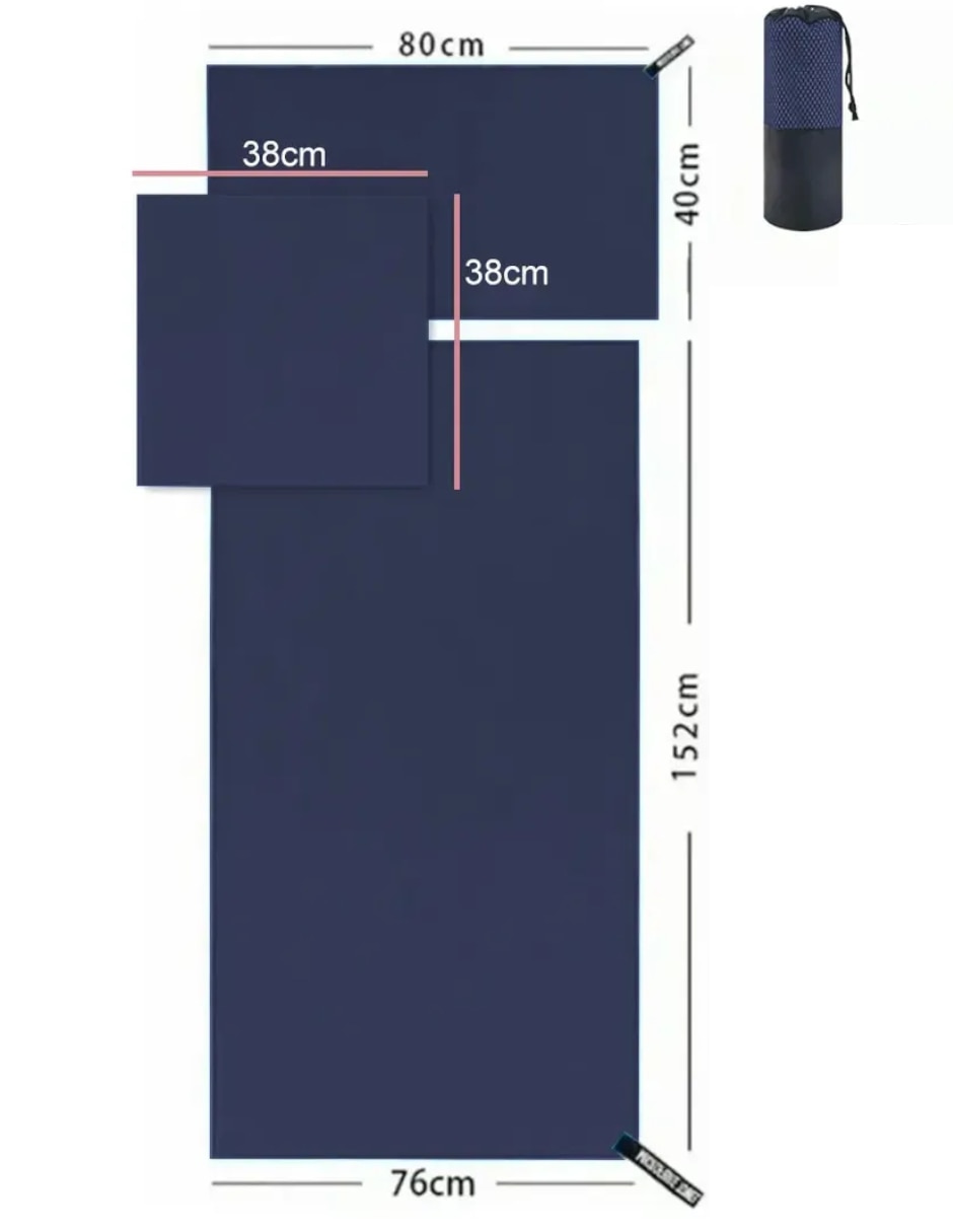 Set de toallas de microfibra 4