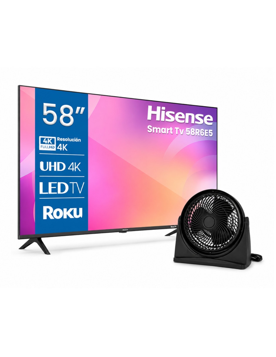 Pnatalla smart tv de 4K/UHD 58R6E con android tv reacondicionado
