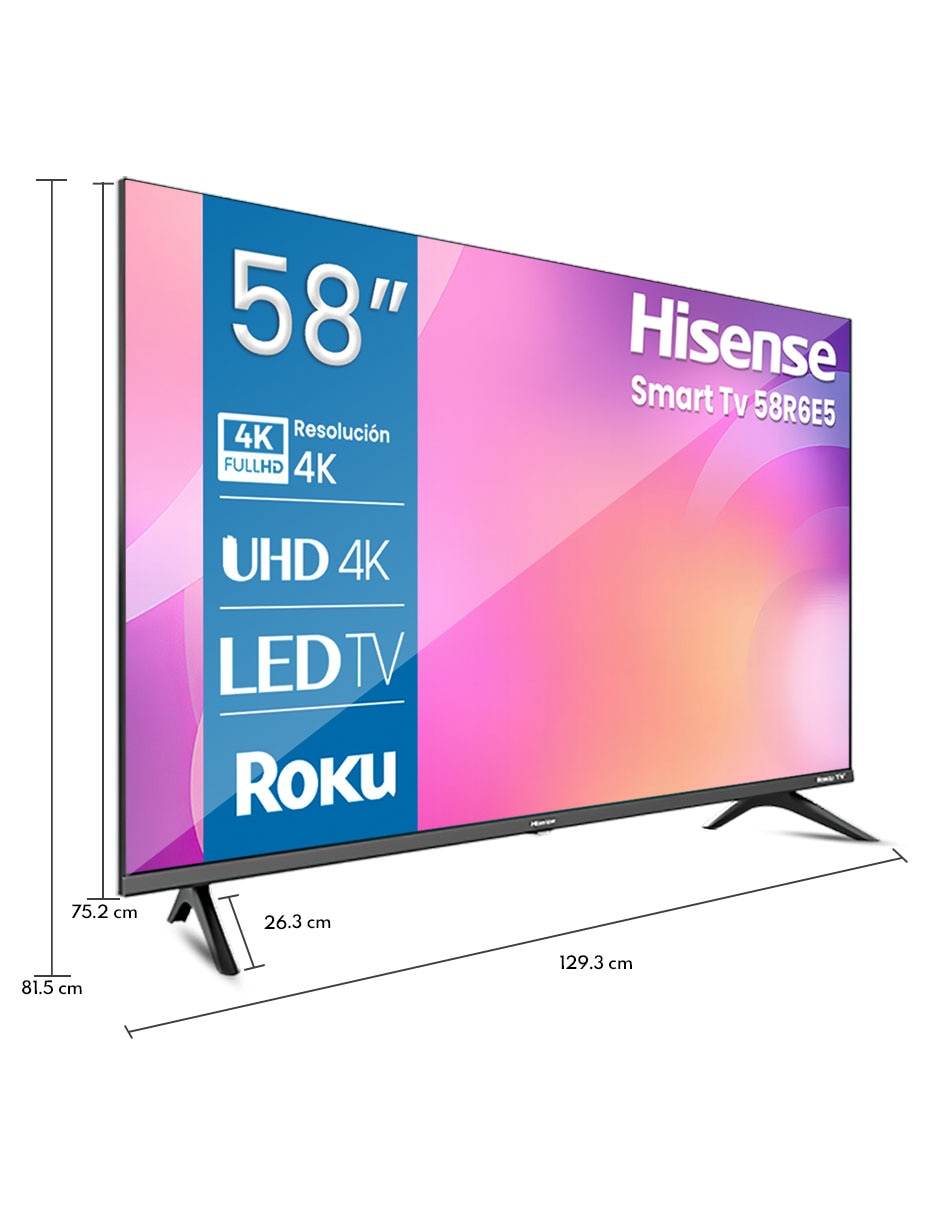 Pnatalla smart tv de 4K/UHD 58R6E con android tv reacondicionado 6