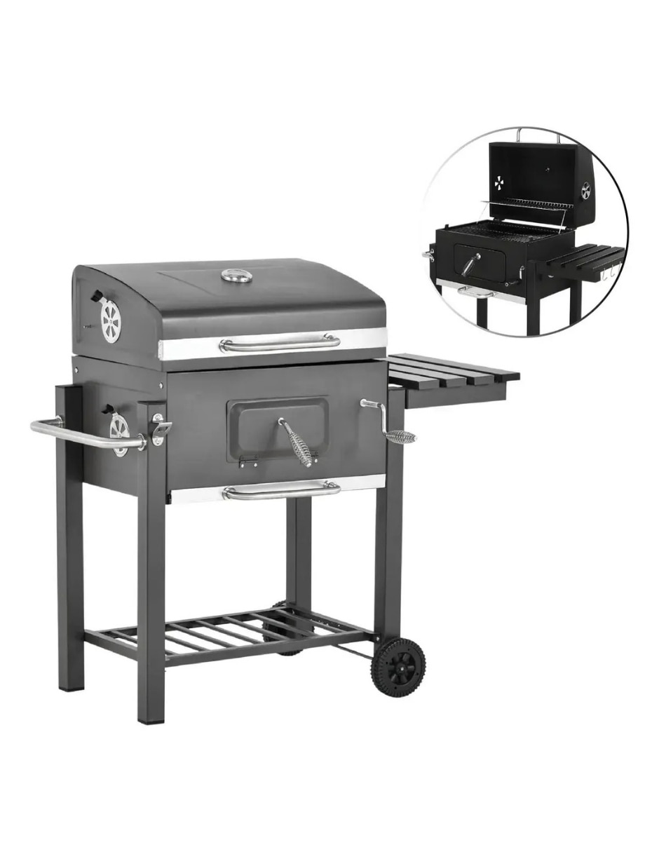 Asador Carbón Ghaliet Asa-Rec-Pre de acero inoxidable