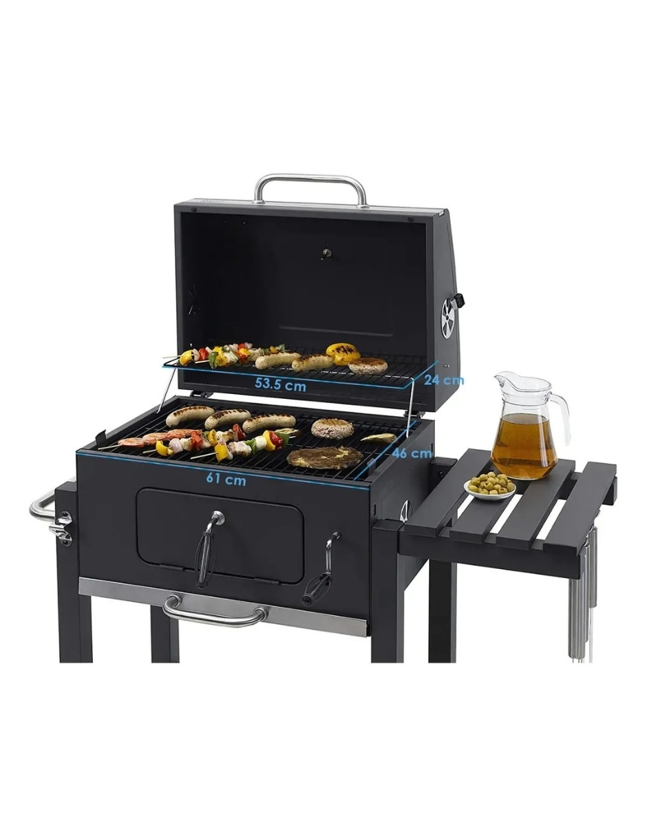 Asador Carbón Ghaliet Asa-Rec-Pre de acero inoxidable