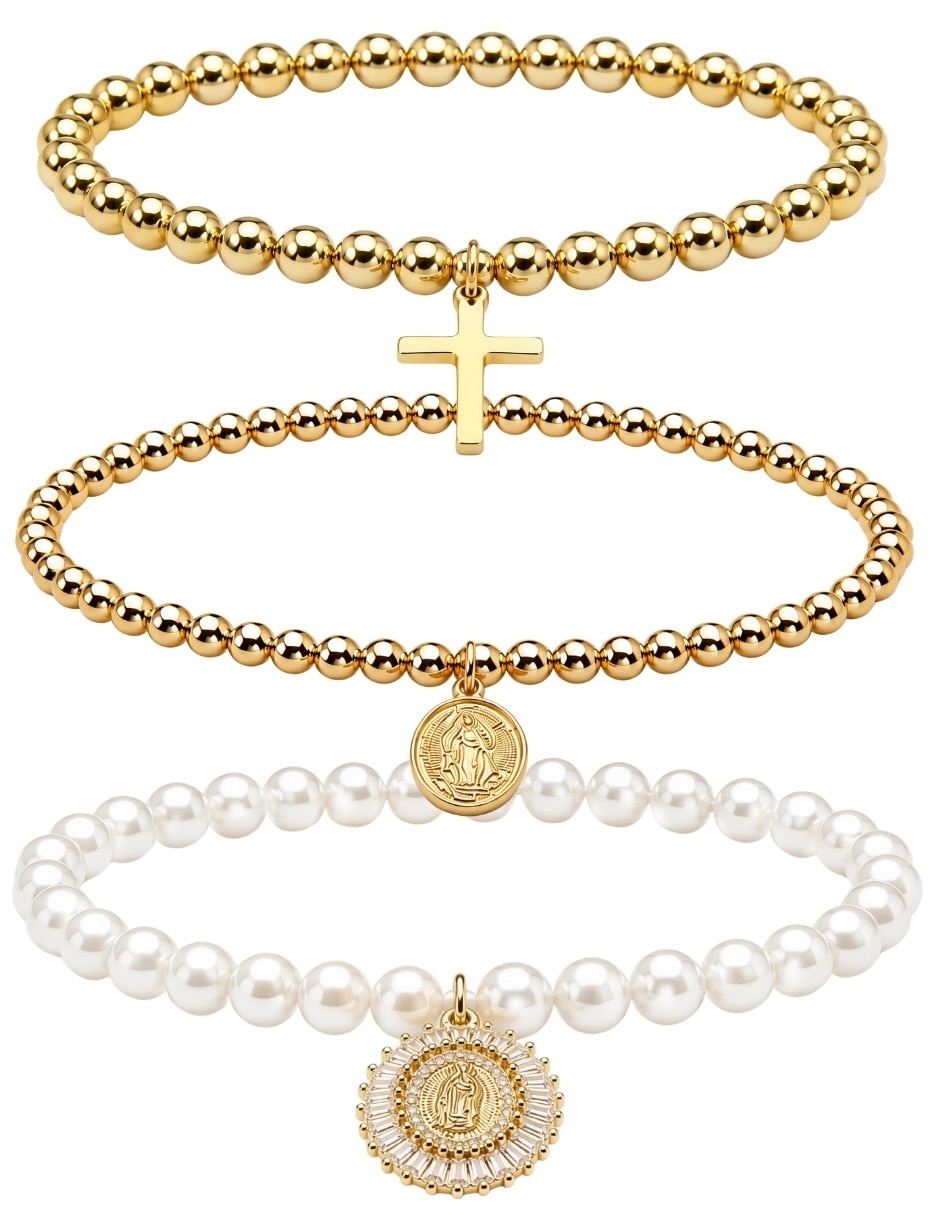 Set de brazalete con zirconia rosalia 4