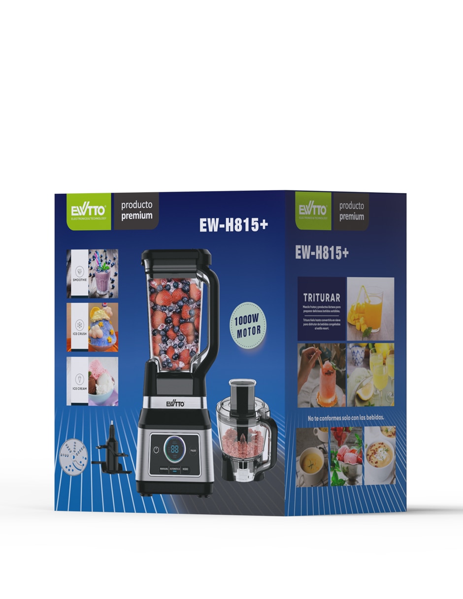 Kit de licuadora Ewtto Ew-H815+ 3 velocidades