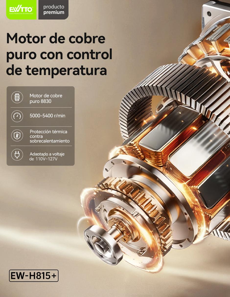 Kit de licuadora Ewtto Ew-H815+ 3 velocidades
