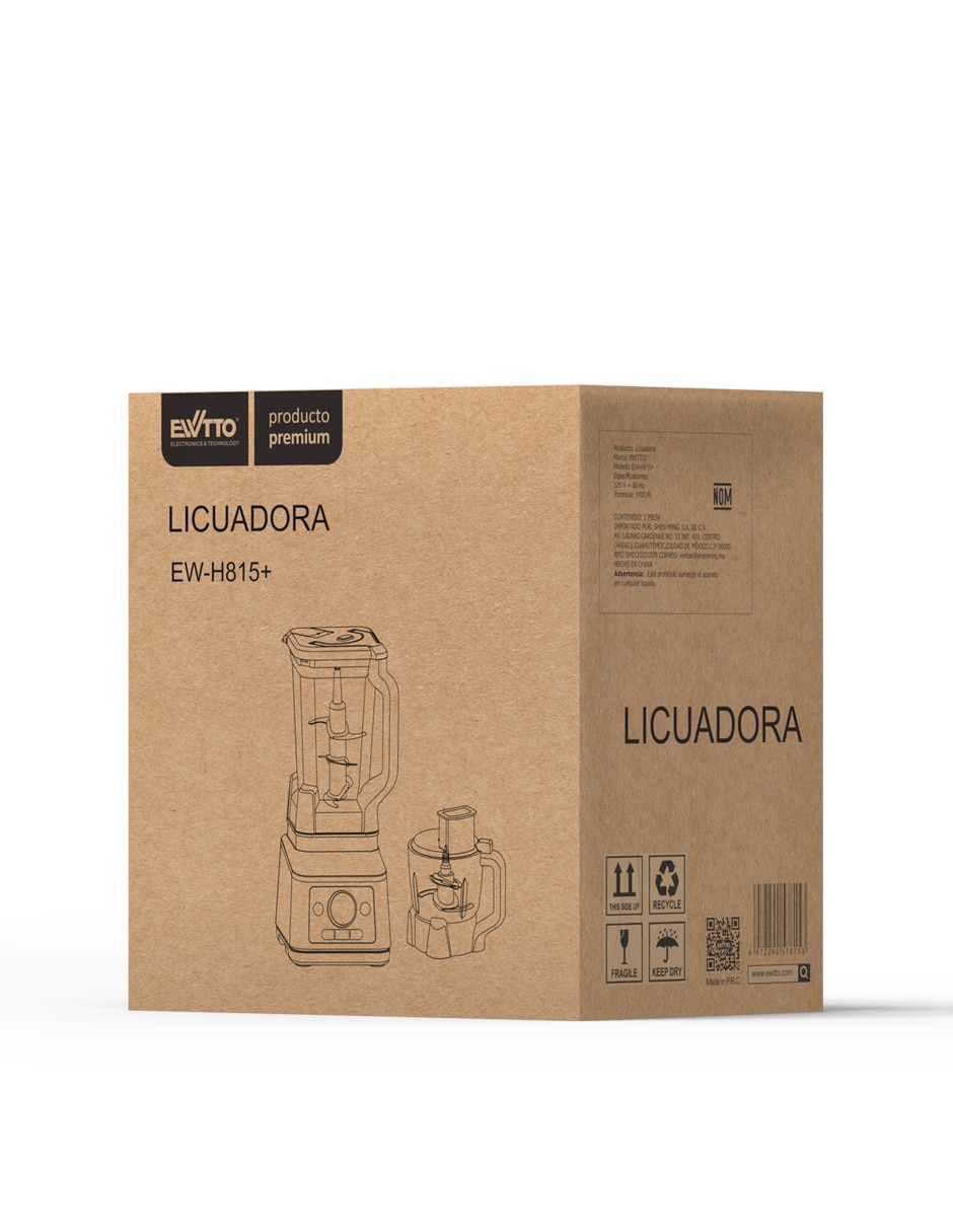 Kit de licuadora Ewtto Ew-H815+ 3 velocidades