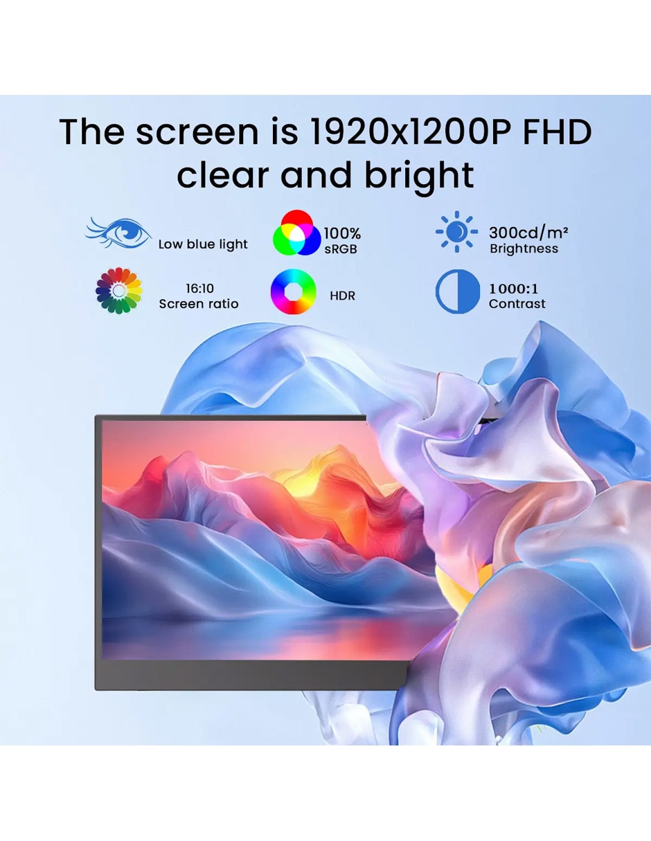 Monitor portátil Th-Zj Ips Full HD 14 pulgadas th-zj 9