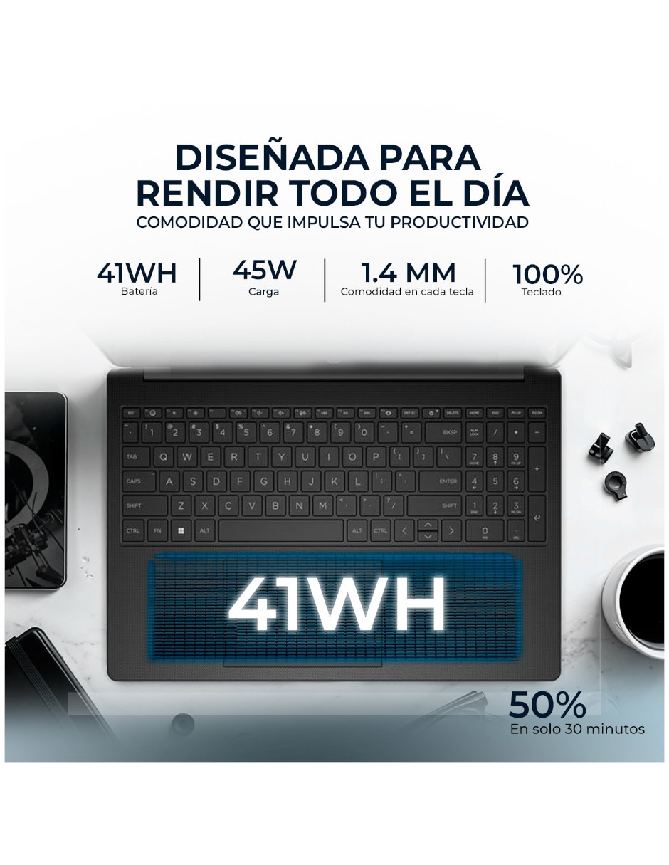 Laptop Intel Core 5 120U 15.6 pulgadas HD Intel core 5 Integradas 8 GB RAM 512 GB SSD 7