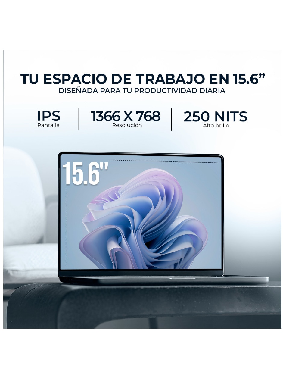 Laptop Intel Core 5 120U 15.6 pulgadas HD Intel core 5 Integradas 8 GB RAM 512 GB SSD 8