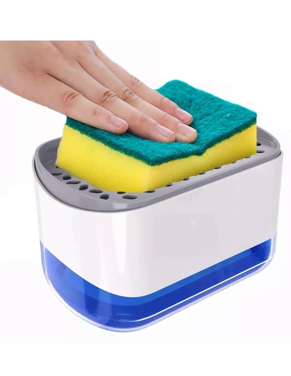 Dosificador jabón con portaesponjas 2