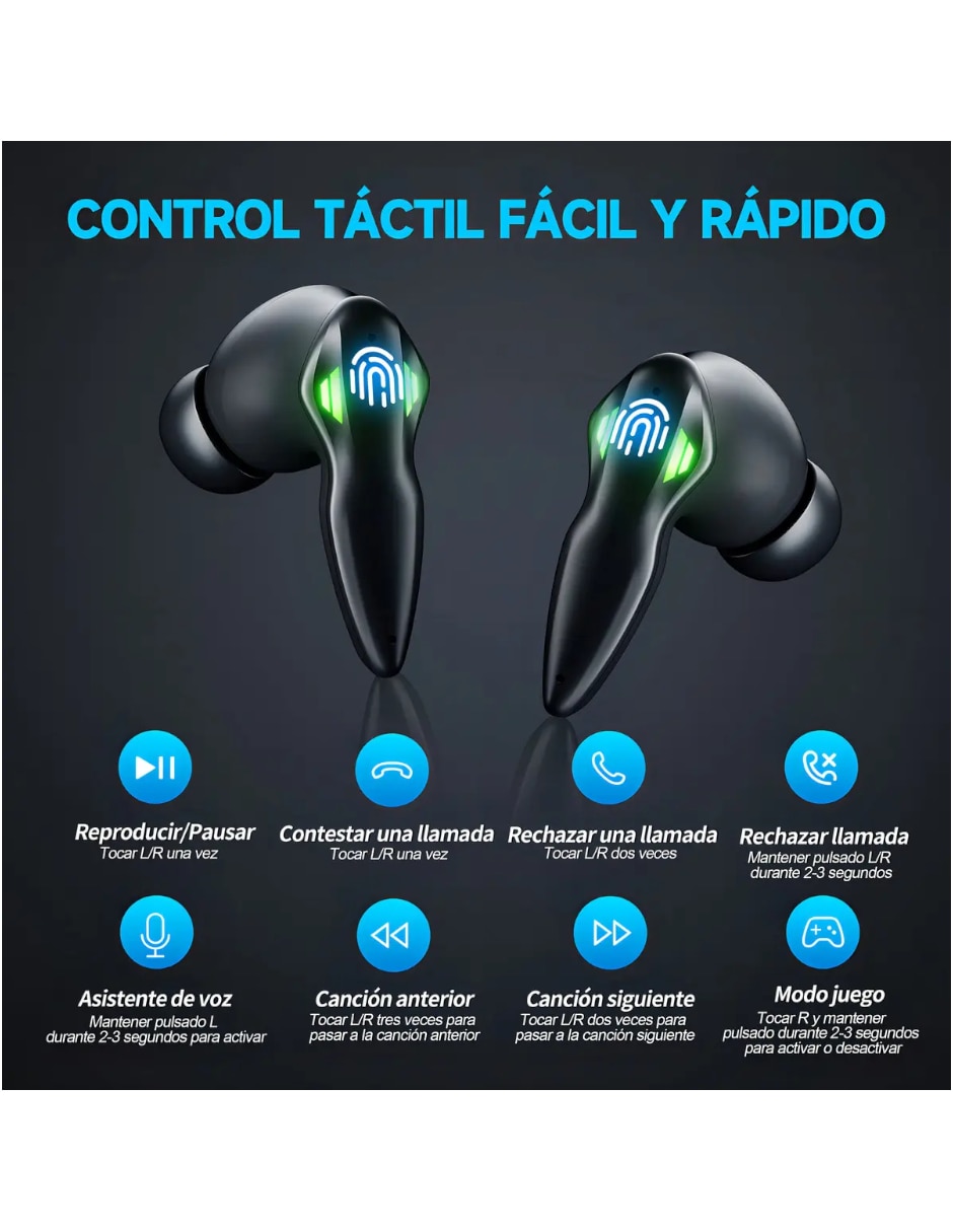 Audífonos In-Ear Genérica inalámbricos con cancelación de ruido