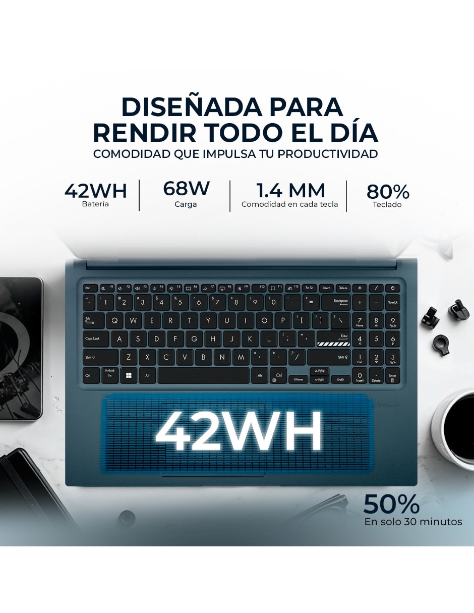 Laptop D1502naq-Bq160w 15.6 pulgadas Full HD Amd Ryzen 5 Integradas 8 GB RAM 512 GB SSD 7