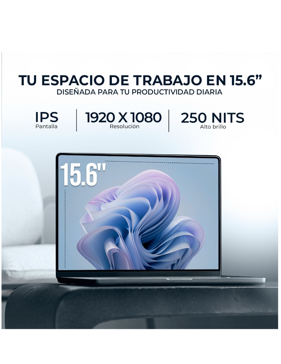 Laptop D1502naq-Bq160w 15.6 pulgadas Full HD Amd Ryzen 5 Integradas 8 GB RAM 512 GB SSD 8