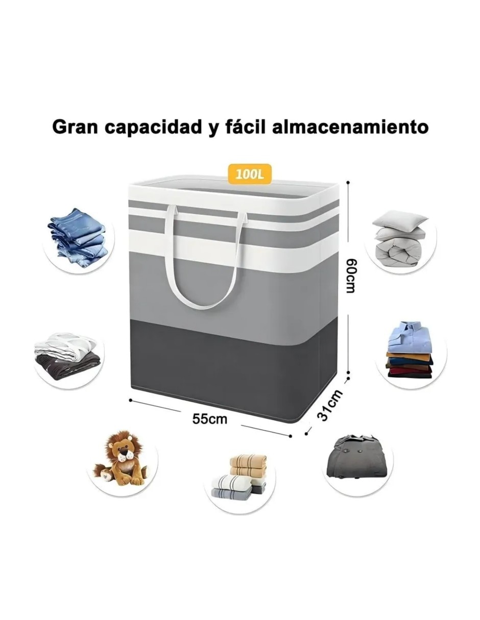 Cesto para ropa de tela 3
