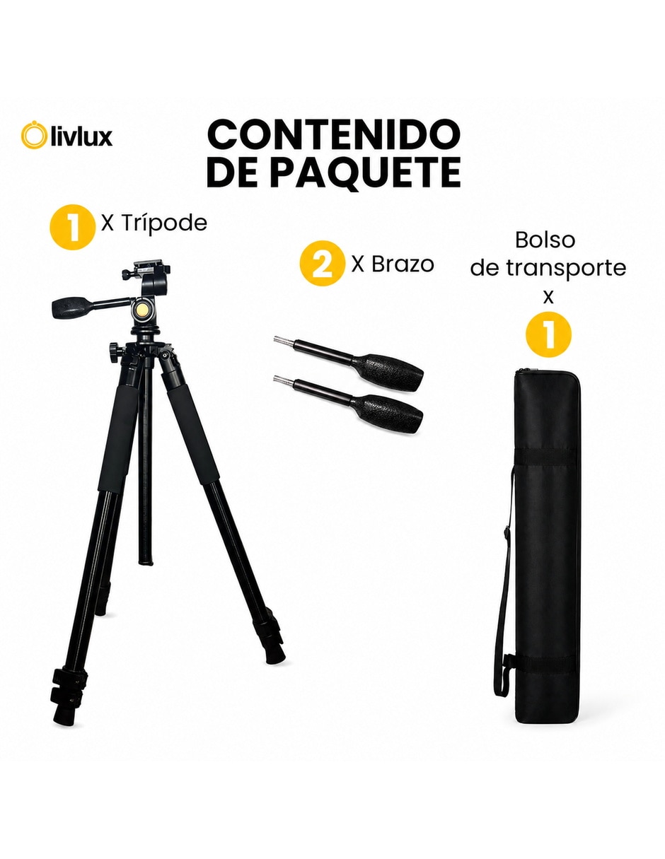 Tripie cámara TP 95 de aleación de aluminio 5