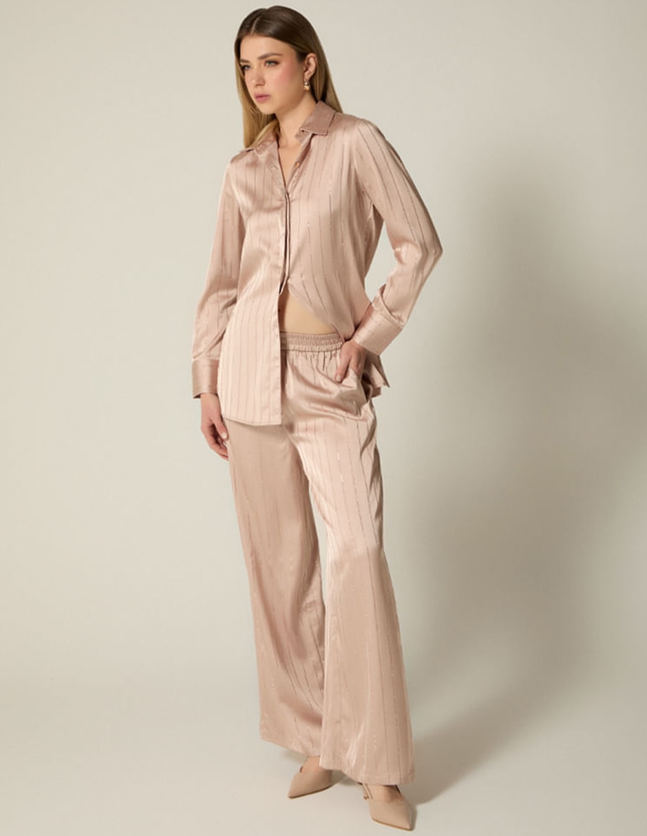Pantalón easy pant studio f palazzo para mujer