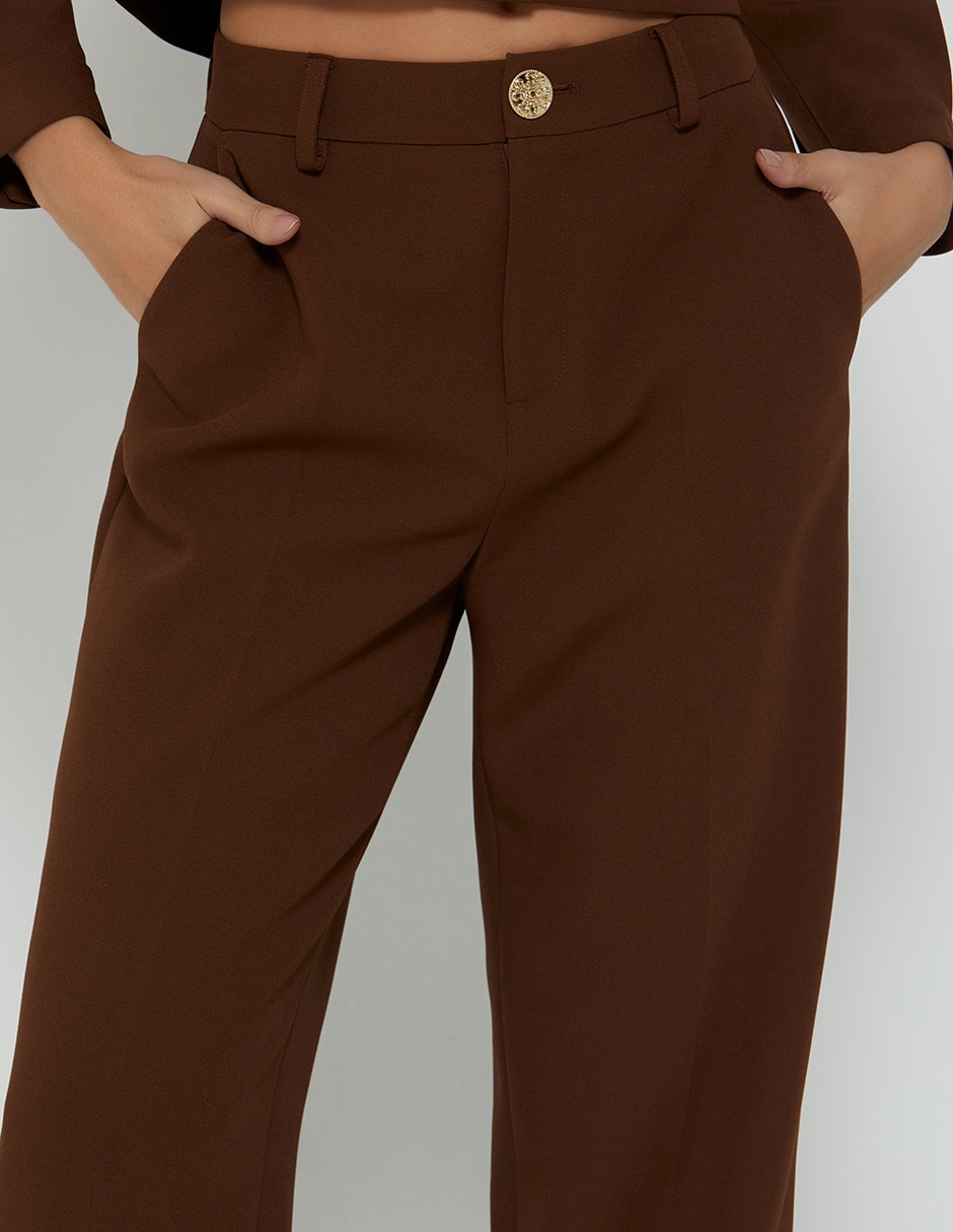 Pantalón De vestir Sin familia o colección Recto para mujer 3