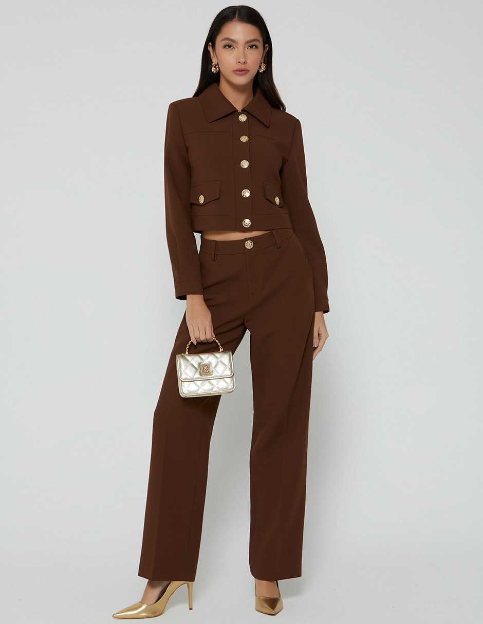 Pantalón De vestir Sin familia o colección Recto para mujer 5