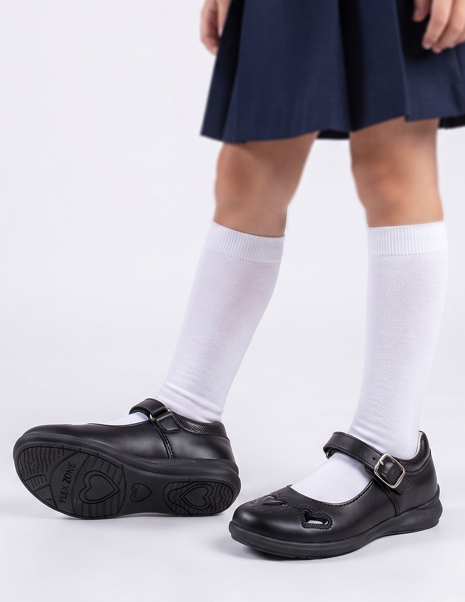 Zapato Escolares de Piel sintética para Infantil Niña 4