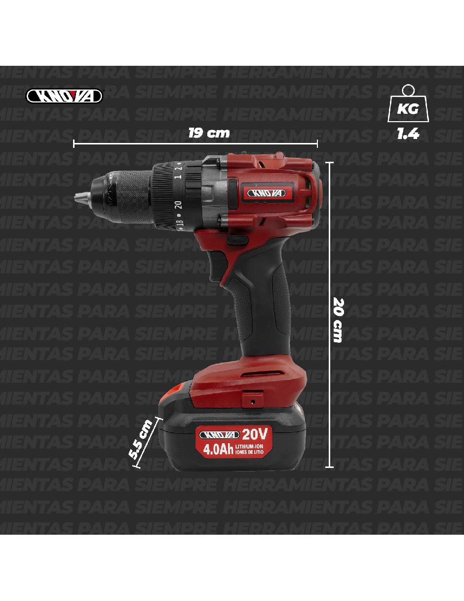 Rotomartillo KN ID-20 1100 W 5 piezas 6
