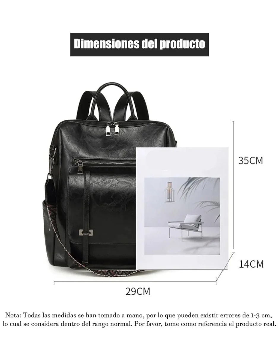 Mochila antirrobo Genérica impermeable para mujer