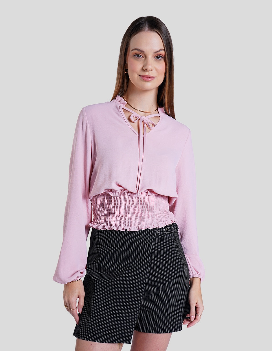 Blusa salsa manga larga para mujer