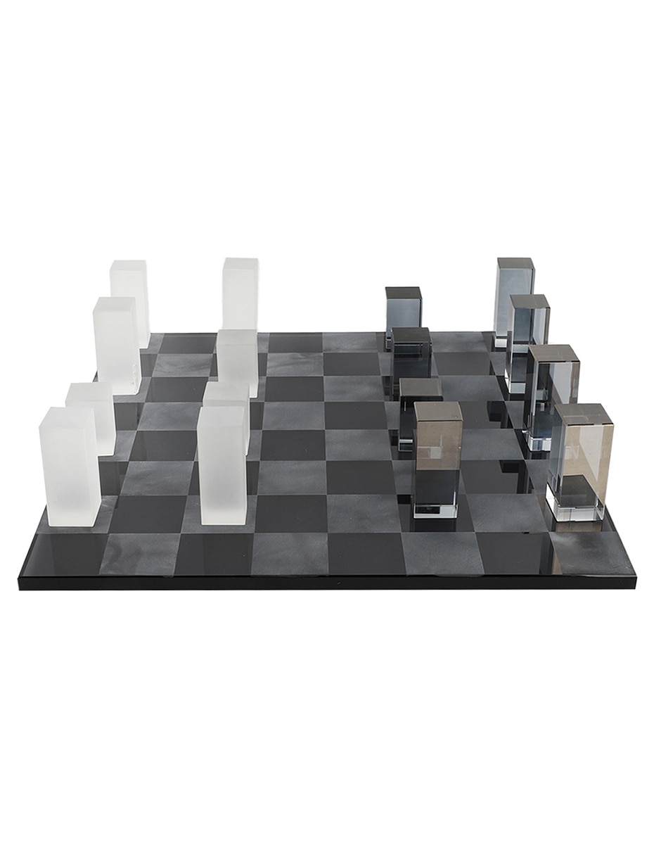 Set de figura decorativa de ajedrez de vidrio Set de figura decorativa de ajedrez de vidrio